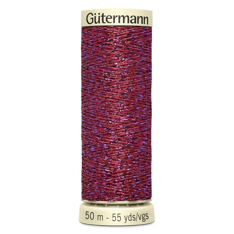 Gutermann Glittery Metallic Thread Red | 247 1