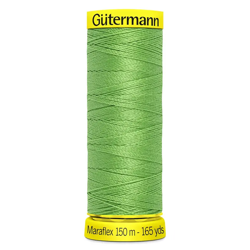 Gutermann Maraflex Stretchy Sewing Thread 150M Colour 154 Lime Green 1