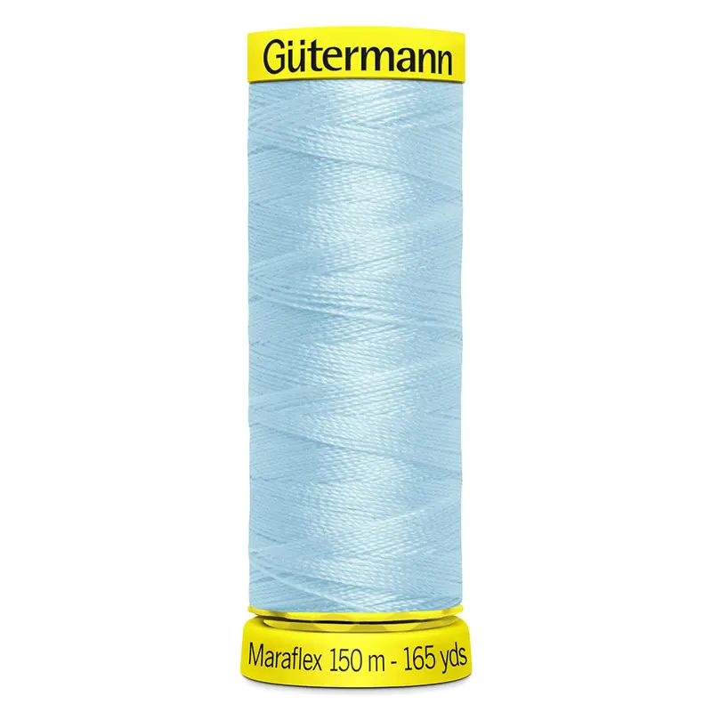 Gutermann Maraflex Stretchy Sewing Thread 150M Colour 195 Blue 1