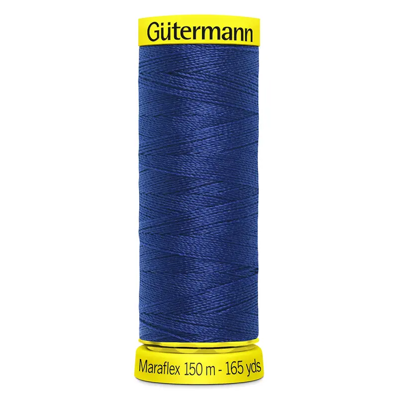 Gutermann Maraflex Stretchy Sewing Thread 150M Colour 232 Dark Blue 1
