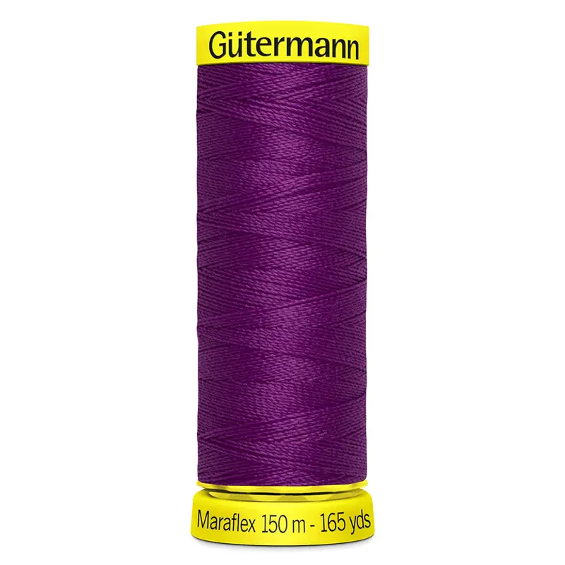 Gutermann Maraflex Stretchy Sewing Thread 150M Colour 247 Dark Magenta 1