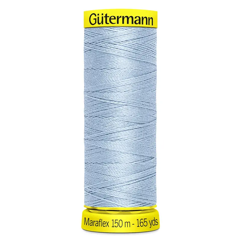 Gutermann Maraflex Stretchy Sewing Thread 150M Colour 276 Light Blue 1