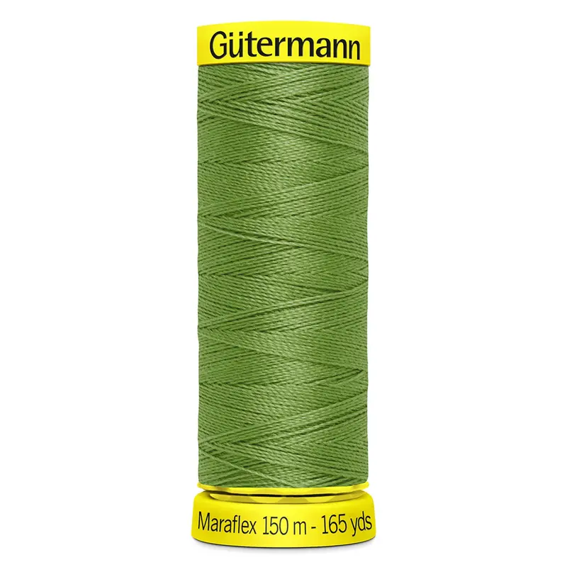 Gutermann Maraflex Stretchy Sewing Thread 150M Colour 283 Mossy Green 1