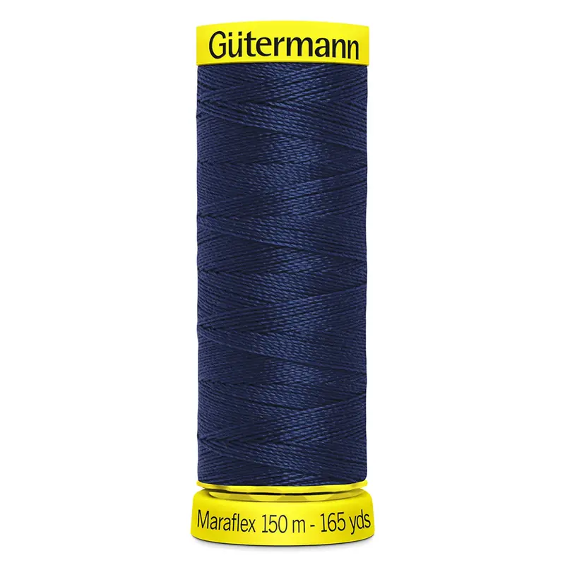 Gutermann Maraflex Stretchy Sewing Thread 150M Colour 310 Midnight 1
