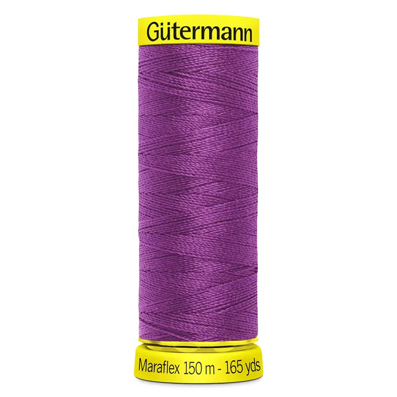 Gutermann Maraflex Stretchy Sewing Thread 150M Colour 321 Dark Cerise 1