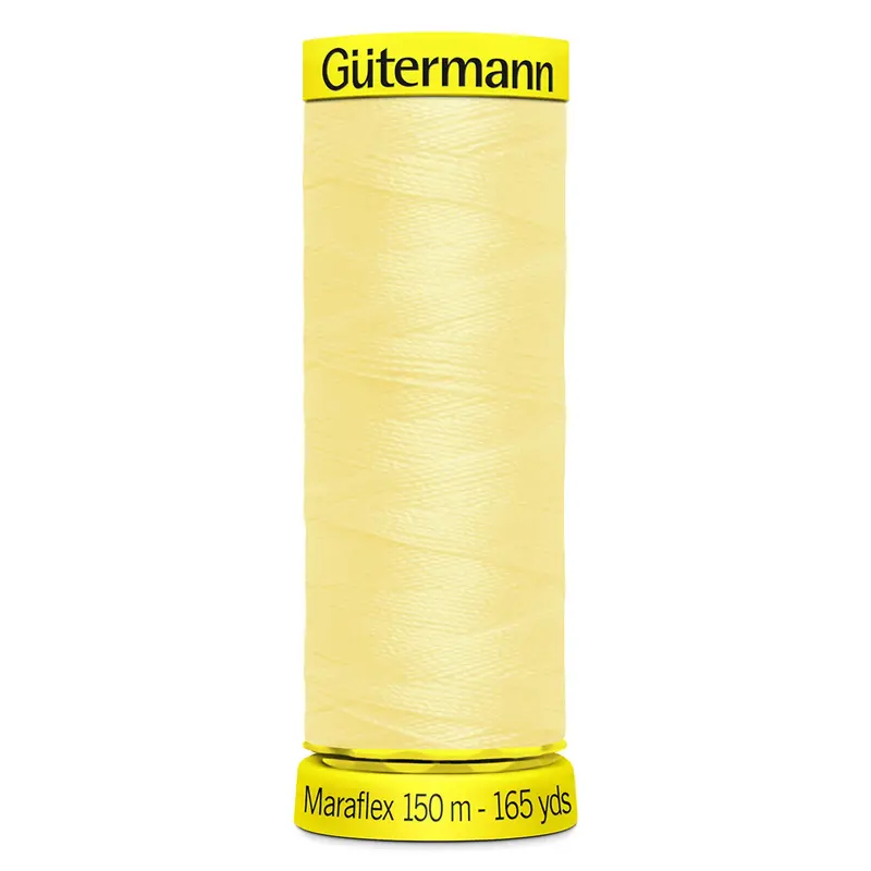 Gutermann Maraflex Stretchy Sewing Thread 150M Colour 325 Primrose 1