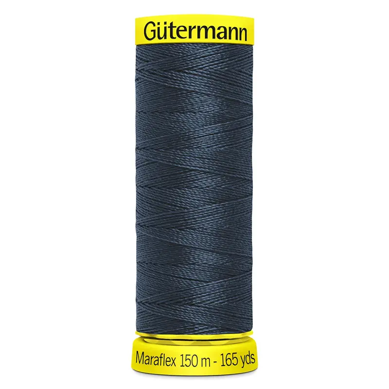 Gutermann Maraflex Stretchy Sewing Thread 150M Colour 339 Dark Denim 1