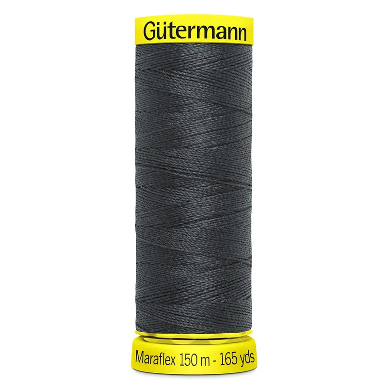 Gutermann Maraflex Stretchy Sewing Thread 150M Colour 36 Dark Grey 1