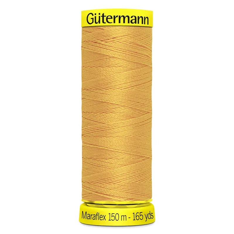 Gutermann Maraflex Stretchy Sewing Thread 150M Colour 416 Honey 1