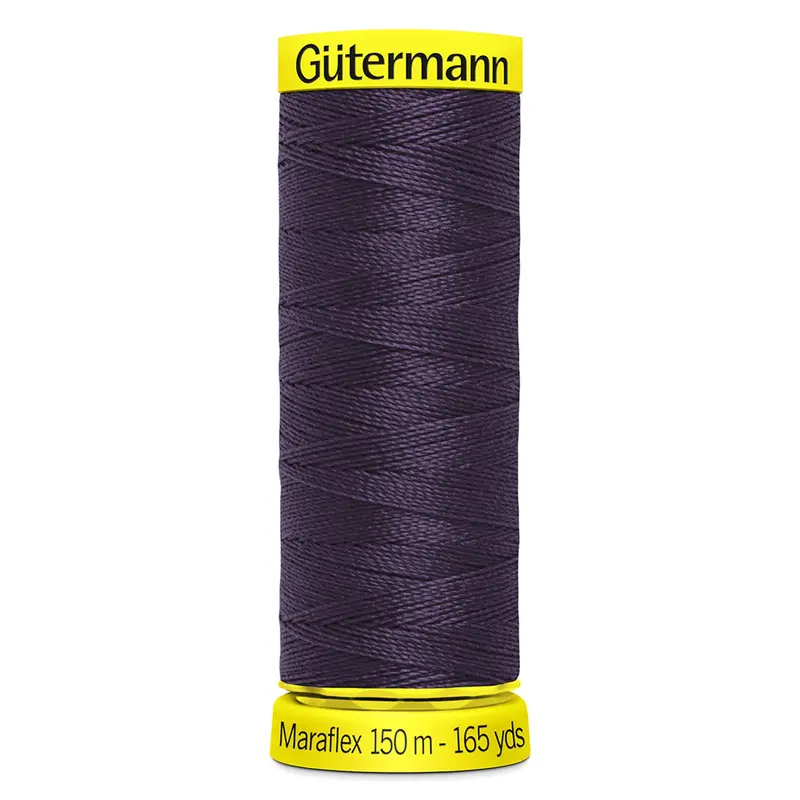 Gutermann Maraflex Stretchy Sewing Thread 150M Colour 512 Aubergine 1