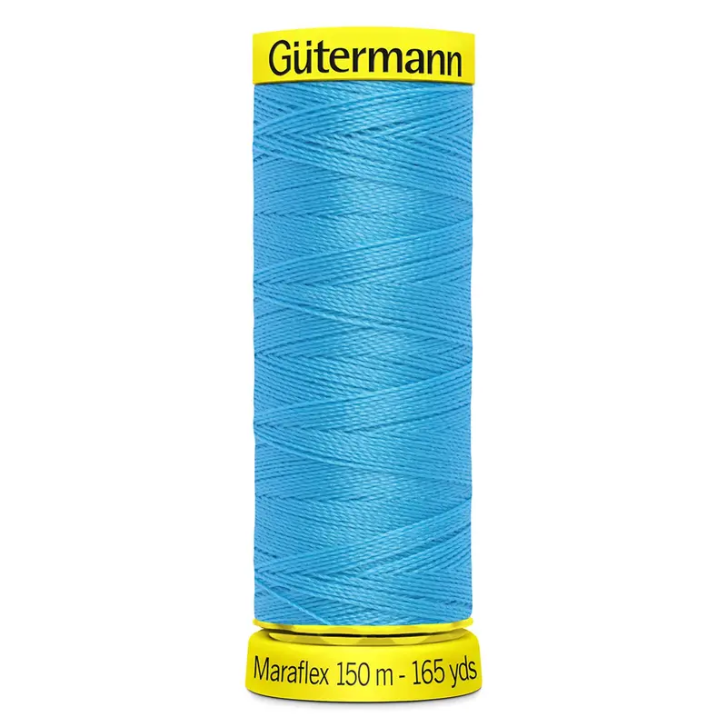 Gutermann Maraflex Stretchy Sewing Thread 150M Colour 5396 Turquoise 1