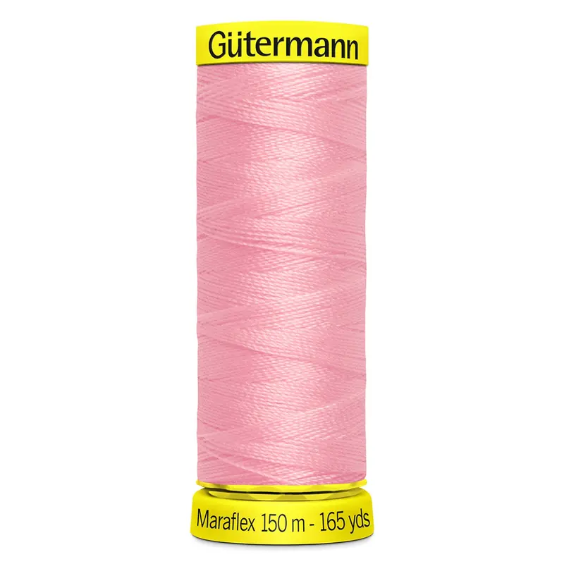 Gutermann Maraflex Stretchy Sewing Thread 150M Colour 660 Pink 1
