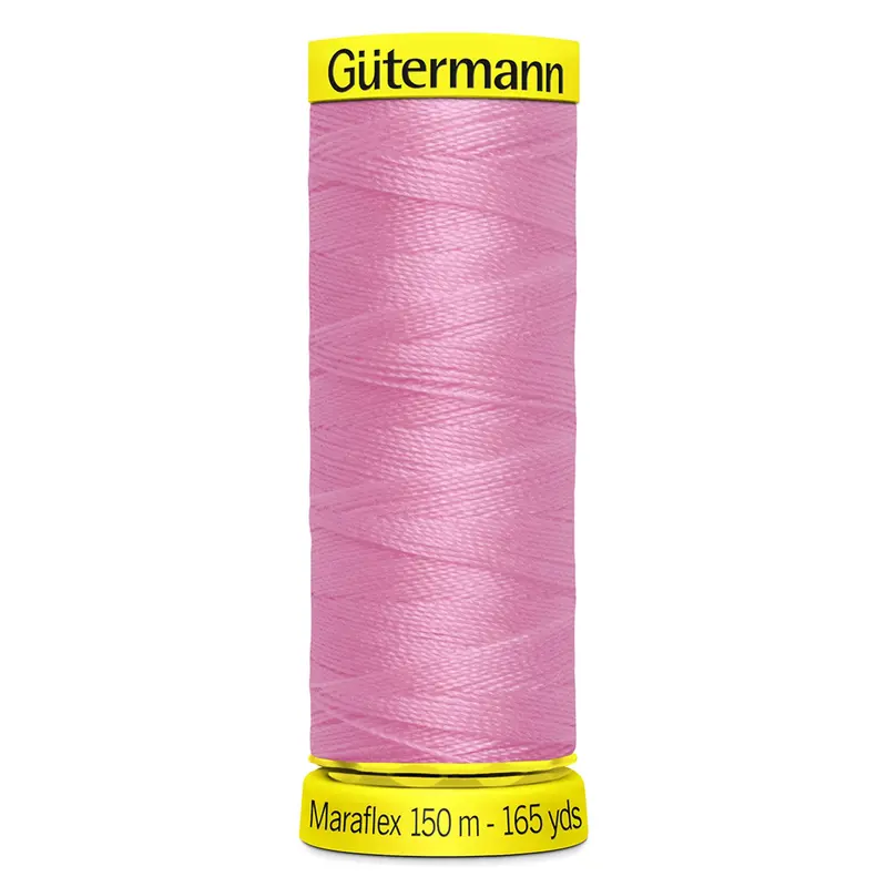 Gutermann Maraflex Stretchy Sewing Thread 150M Colour 663 Rose Pink 1