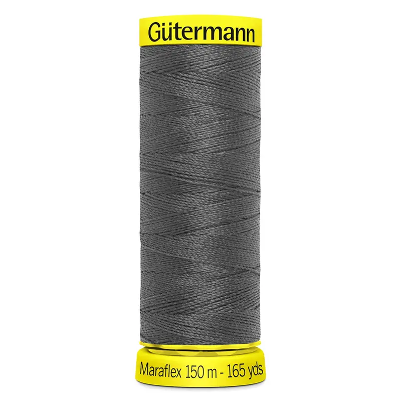 Gutermann Maraflex Stretchy Sewing Thread 150M Colour 702 Steel Grey 1