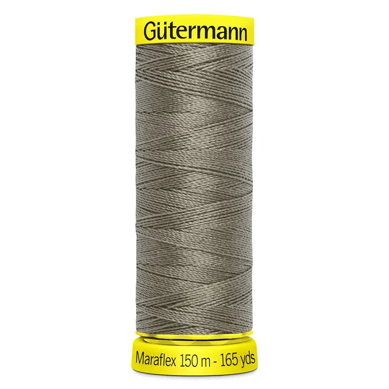Gutermann Maraflex Stretchy Sewing Thread 150M Colour 727 Mushroom 1