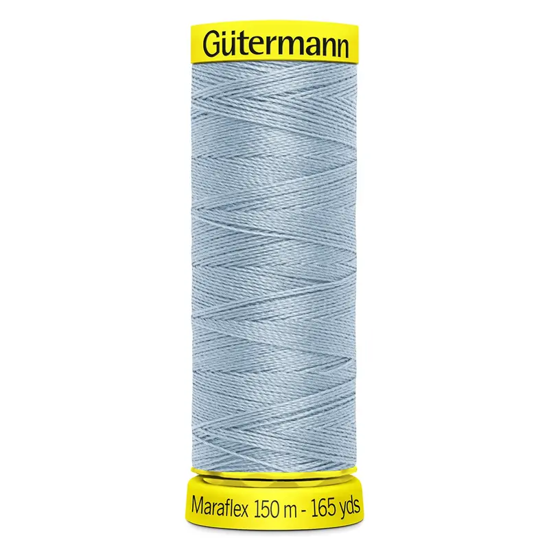 Gutermann Maraflex Stretchy Sewing Thread 150M Colour 75 Powder Blue 1
