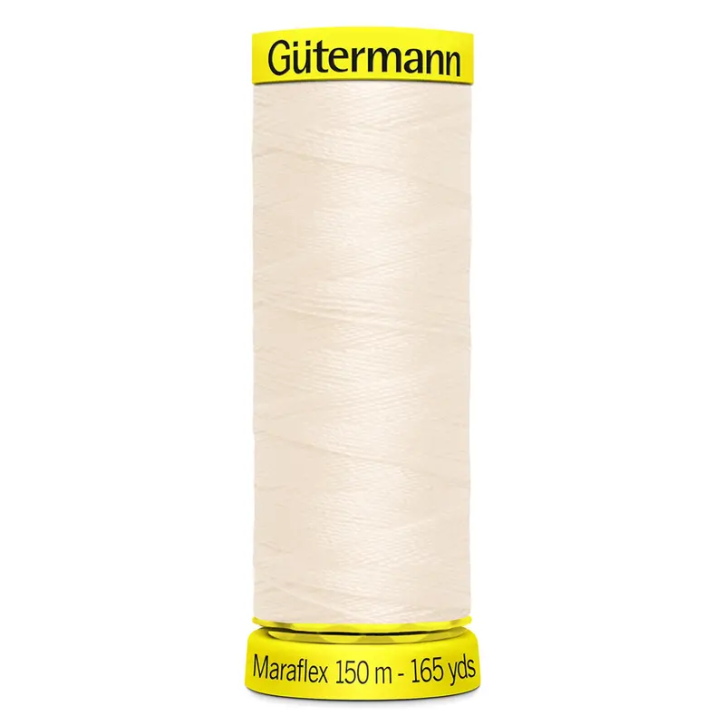 Gutermann Maraflex Stretchy Sewing Thread 150M Colour 802 Calico 1