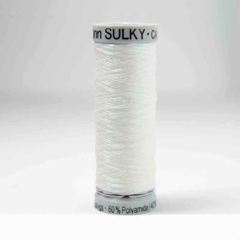 Gutermann Metallic Embroidery Thread 7021 Prism White 1