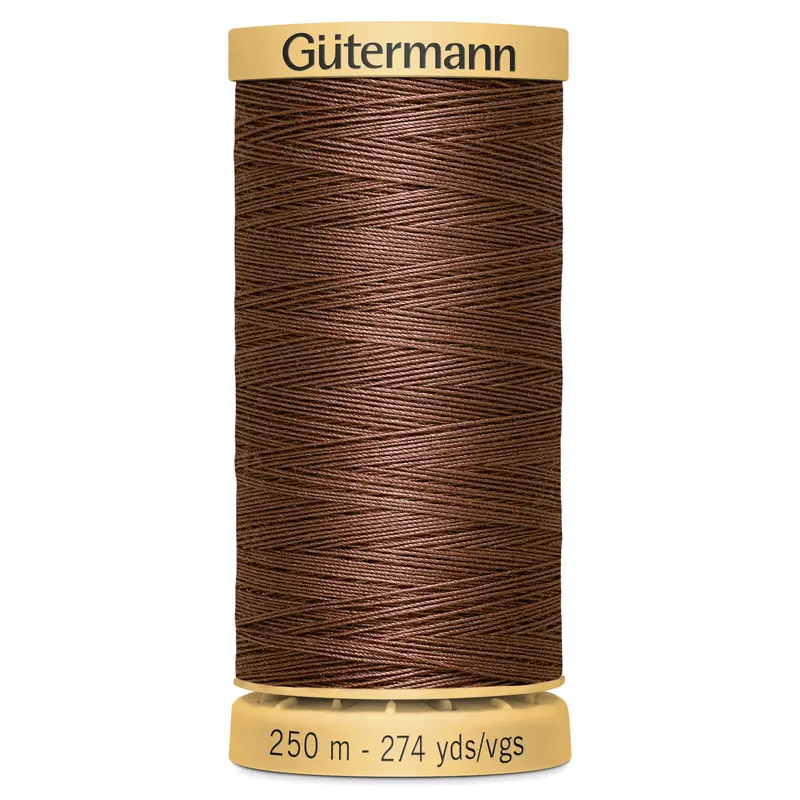 Gutermann Natural Cotton, 2724 Rich Brown 2