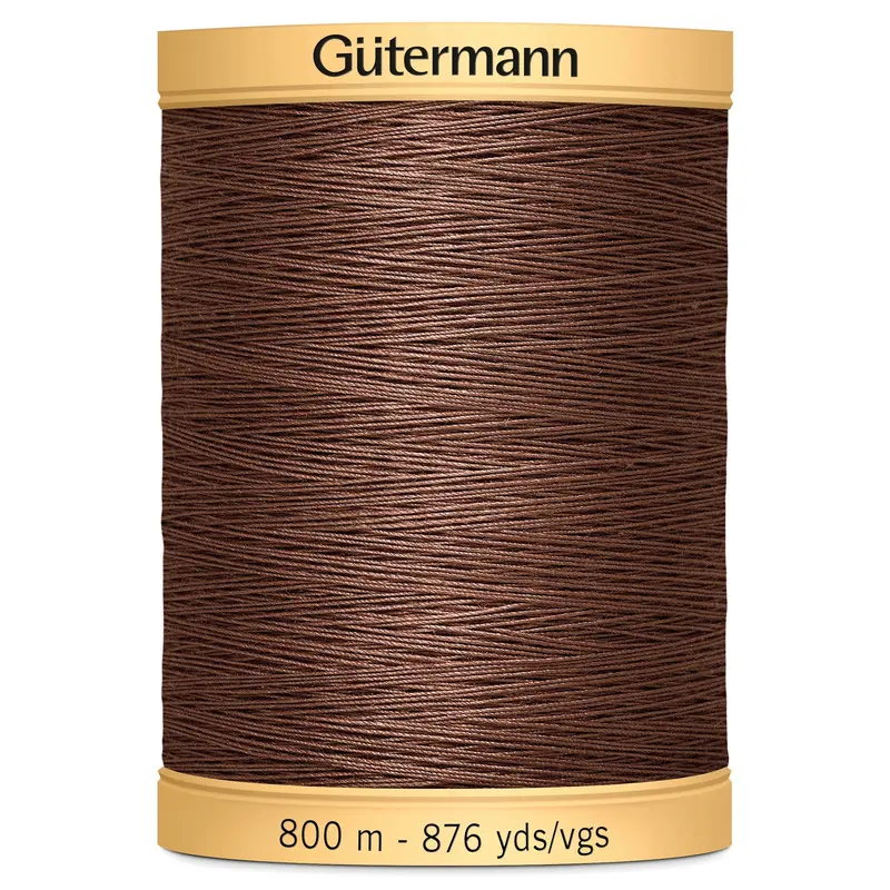 Gutermann Natural Cotton, 2724 Rich Brown 3