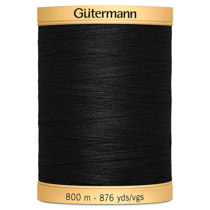 Gutermann Natural Cotton - 5201 Black 3