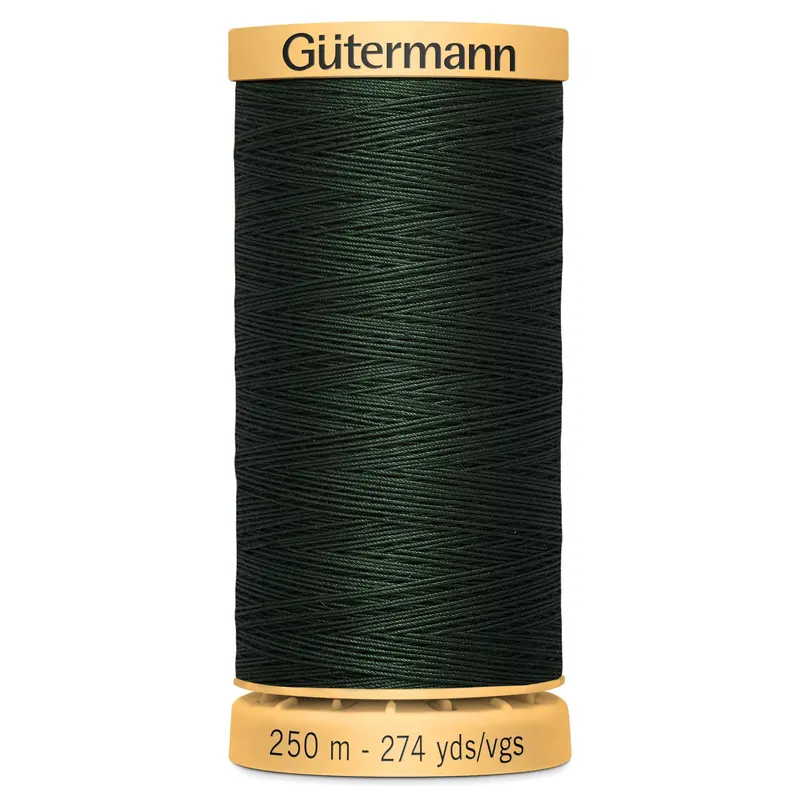 Gutermann Natural Cotton, 8812 Very Dark Green 2