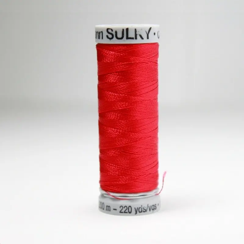 Gutermann Rayon 40 Embroidery Thread 1039 Bright Red 1