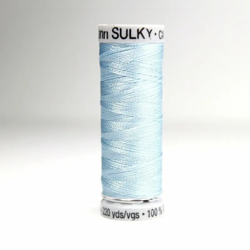 Gutermann Rayon 40 Embroidery Thread 1074 Pale Powder Blue 1