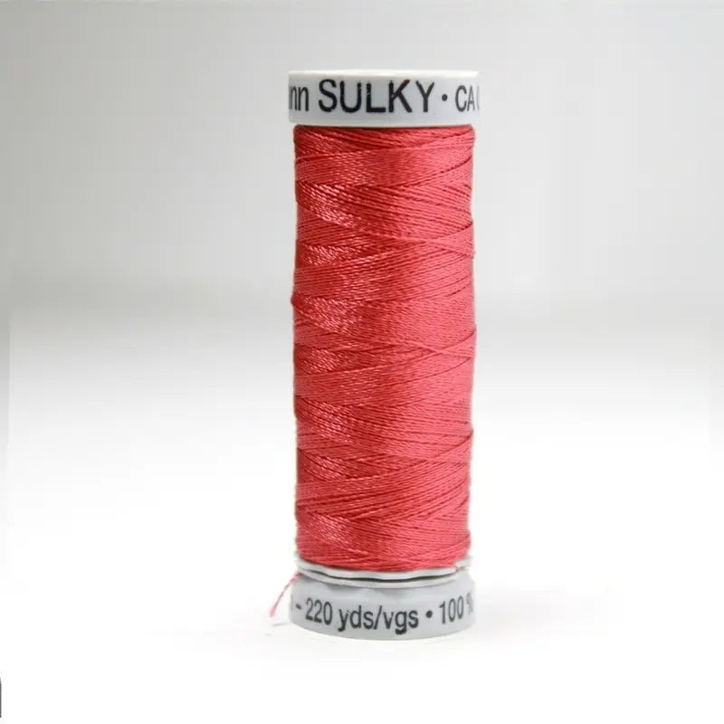 Gutermann Rayon 40 Embroidery Thread 1081 Brick Red 1