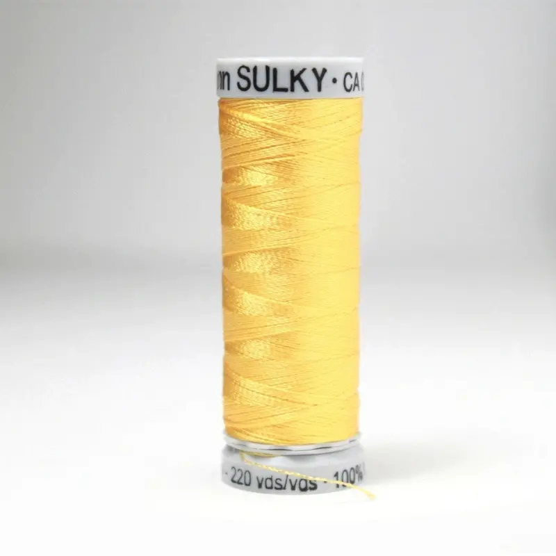Gutermann Rayon 40 Embroidery Thread 1124 Dark Yellow 1