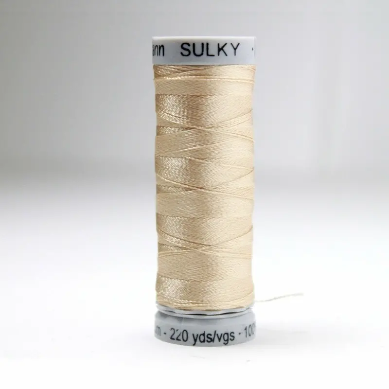 Gutermann Rayon 40 Embroidery Thread 1127 Light Gold 1
