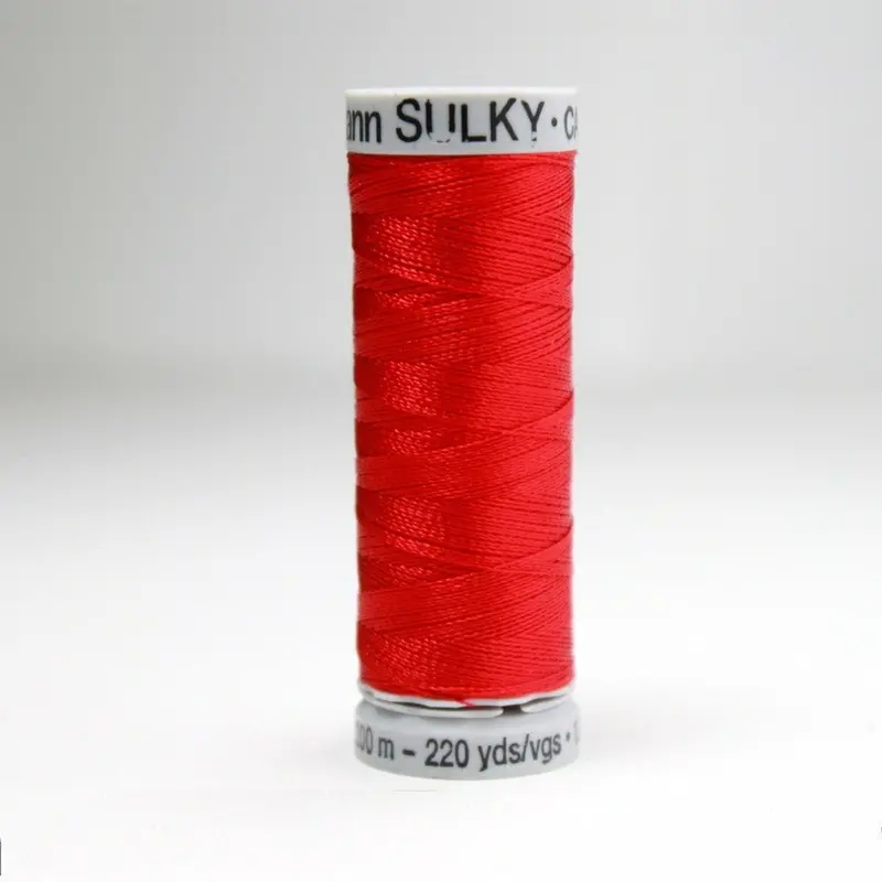 Gutermann Rayon 40 Embroidery Thread 1147 Rich Red 1