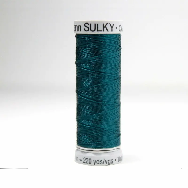 Gutermann Rayon 40 Embroidery Thread 1162 Deep Teal 1