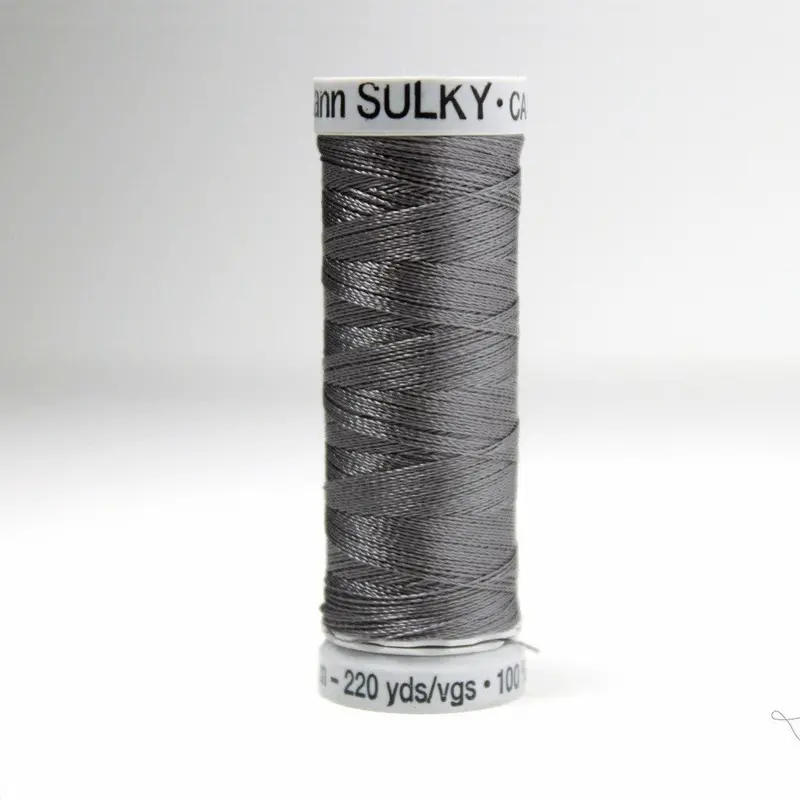 Gutermann Rayon 40 Embroidery Thread 1166 Medium Steel Grey 1