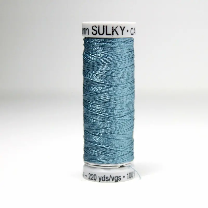 Gutermann Rayon 40 Embroidery Thread 1172 Medium Weathered Blue 1
