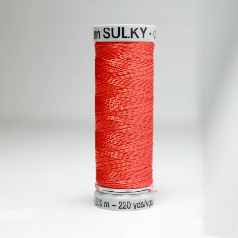 Gutermann Rayon 40 Embroidery Thread 1184 Orange Red 1