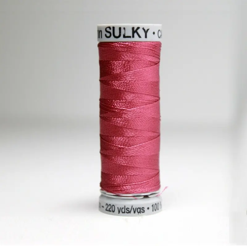 Gutermann Rayon 40 Embroidery Thread 1190 Deep Rose 1