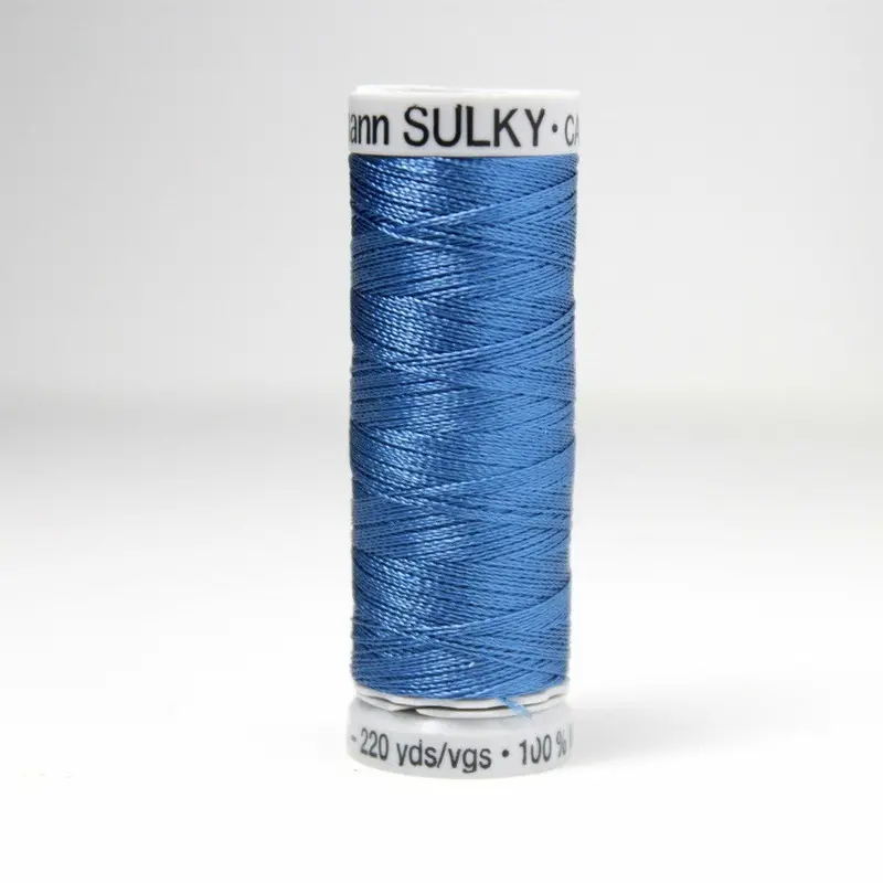 Gutermann Rayon 40 Embroidery Thread 1198 Dusty Navy 1