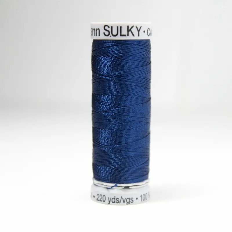 Gutermann Rayon 40 Embroidery Thread 1200 Navy 1