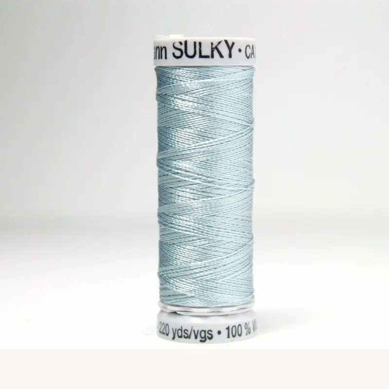 Gutermann Rayon 40 Embroidery Thread 1203 Light Weathered Blue 1