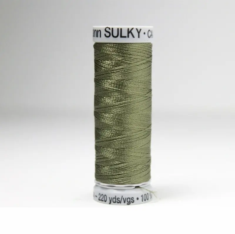 Gutermann Rayon 40 Embroidery Thread 1212 Khaki 1