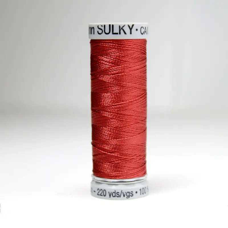 Gutermann Rayon 40 Embroidery Thread 1216 Maple Red 1