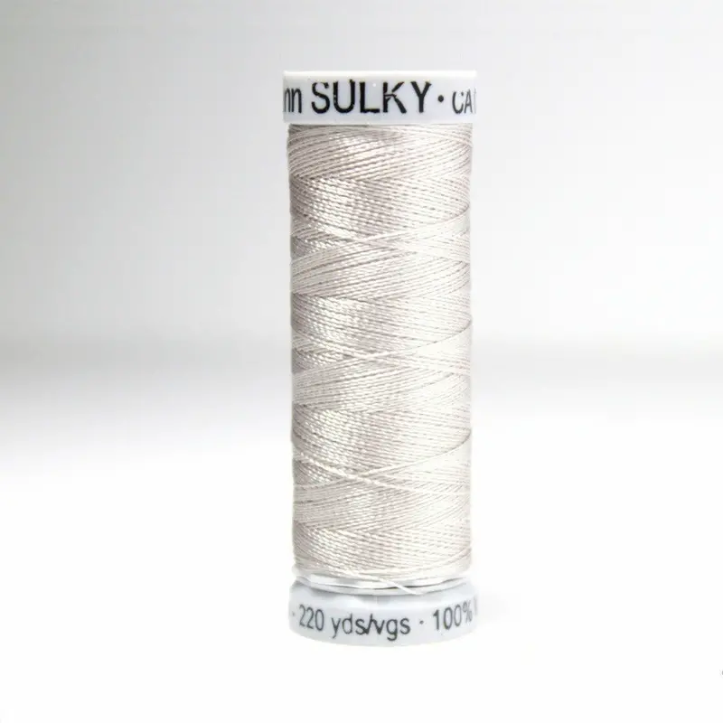 Gutermann Rayon 40 Embroidery Thread 1218 Silver Grey 1