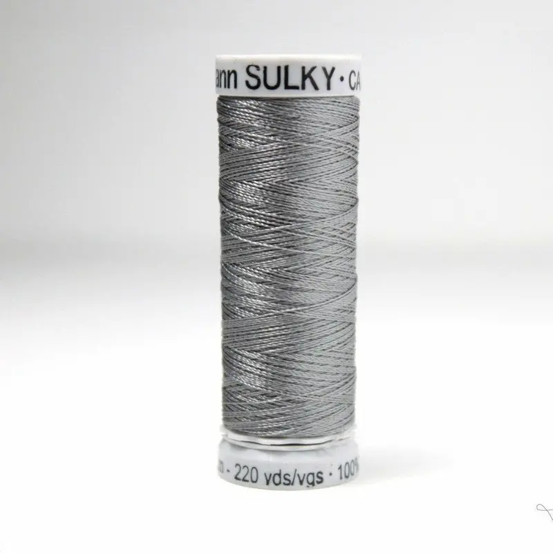 Gutermann Rayon 40 Embroidery Thread 1219 Grey 1