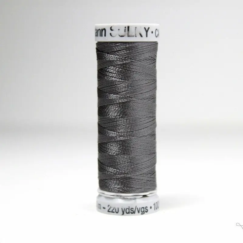 Gutermann Rayon 40 Embroidery Thread 1220 Charcoal Grey 1
