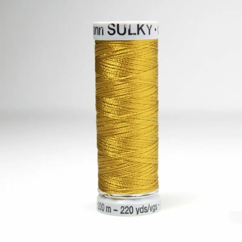 Gutermann Rayon 40 Embroidery Thread 1227 Antique Gold 1