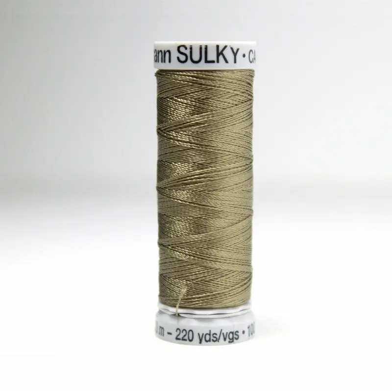 Gutermann Rayon 40 Embroidery Thread 1228 Drab Green 1