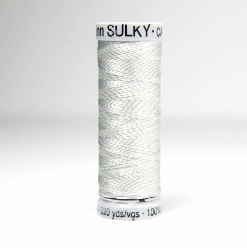 Gutermann Rayon 40 Embroidery Thread 1236 Light Silver 1