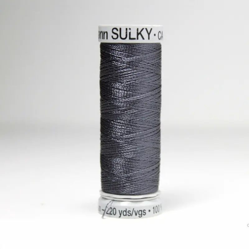 Gutermann Rayon 40 Embroidery Thread 1240 Smokey Grey 1
