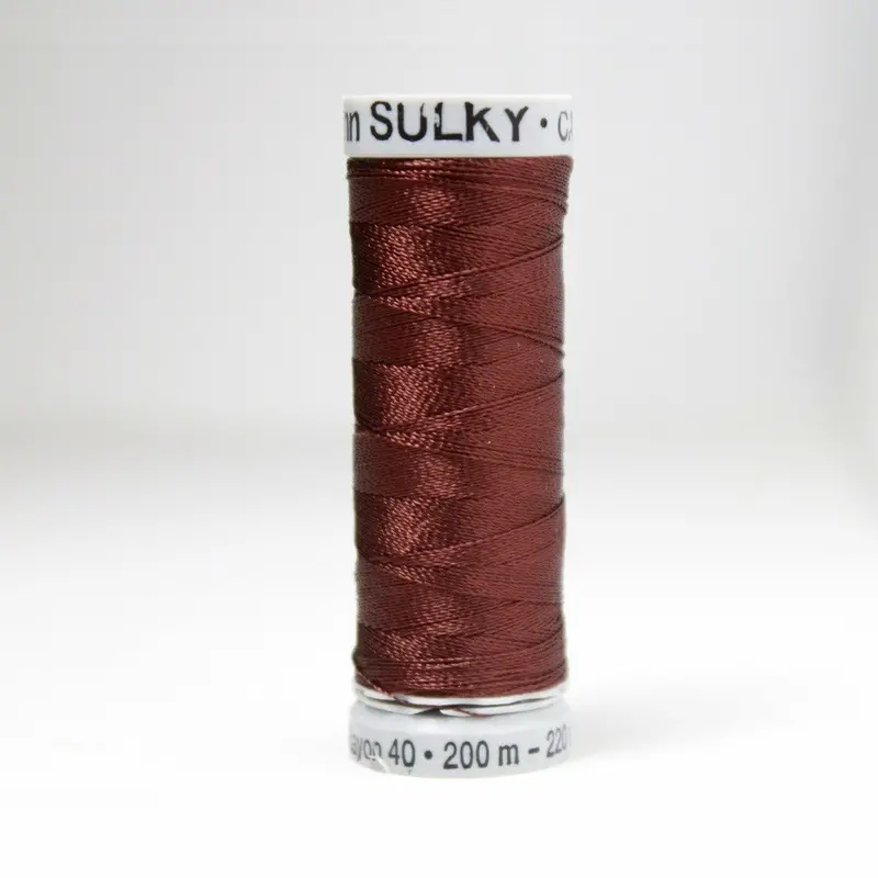 Gutermann Rayon 40 Embroidery Thread 1247 Mahogany 1